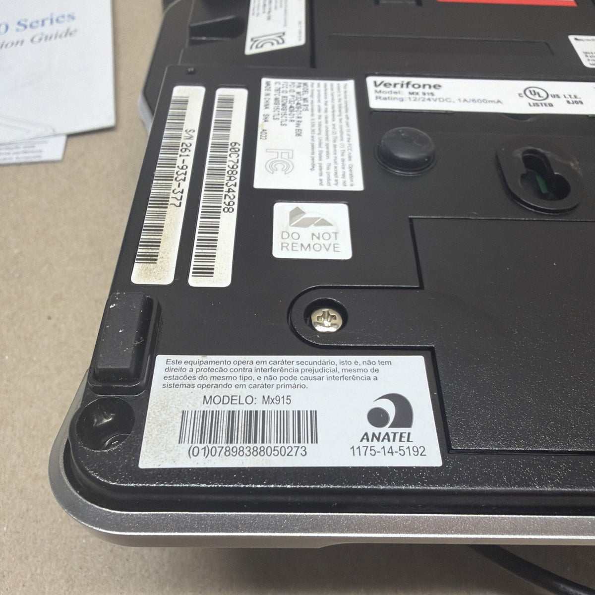 VeriFone MX 915 M177-409-01-R Credit Card Pinpad Terminal Machine w/Chip Reader