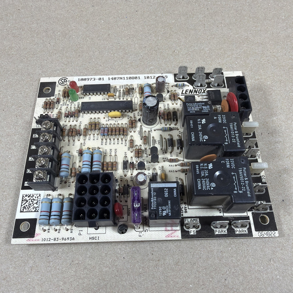 TESTED🔥. LENNOX 1012-83-9693A FURNACE CONTROL BOARD 100973-01.  1012-969