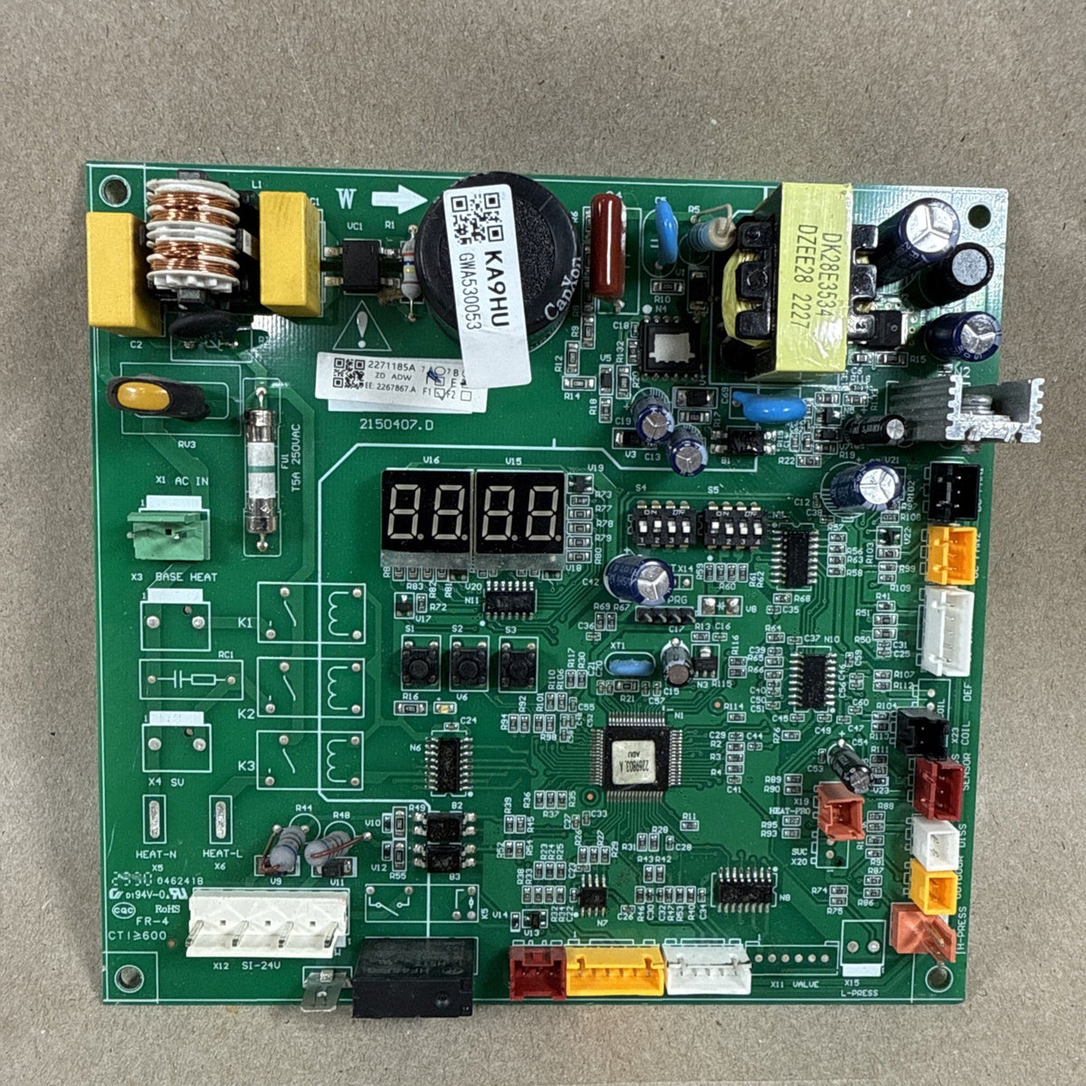 TESTED!! York 2271185A HVAC Display Circuit Board KA9HU 2267867 (L7)