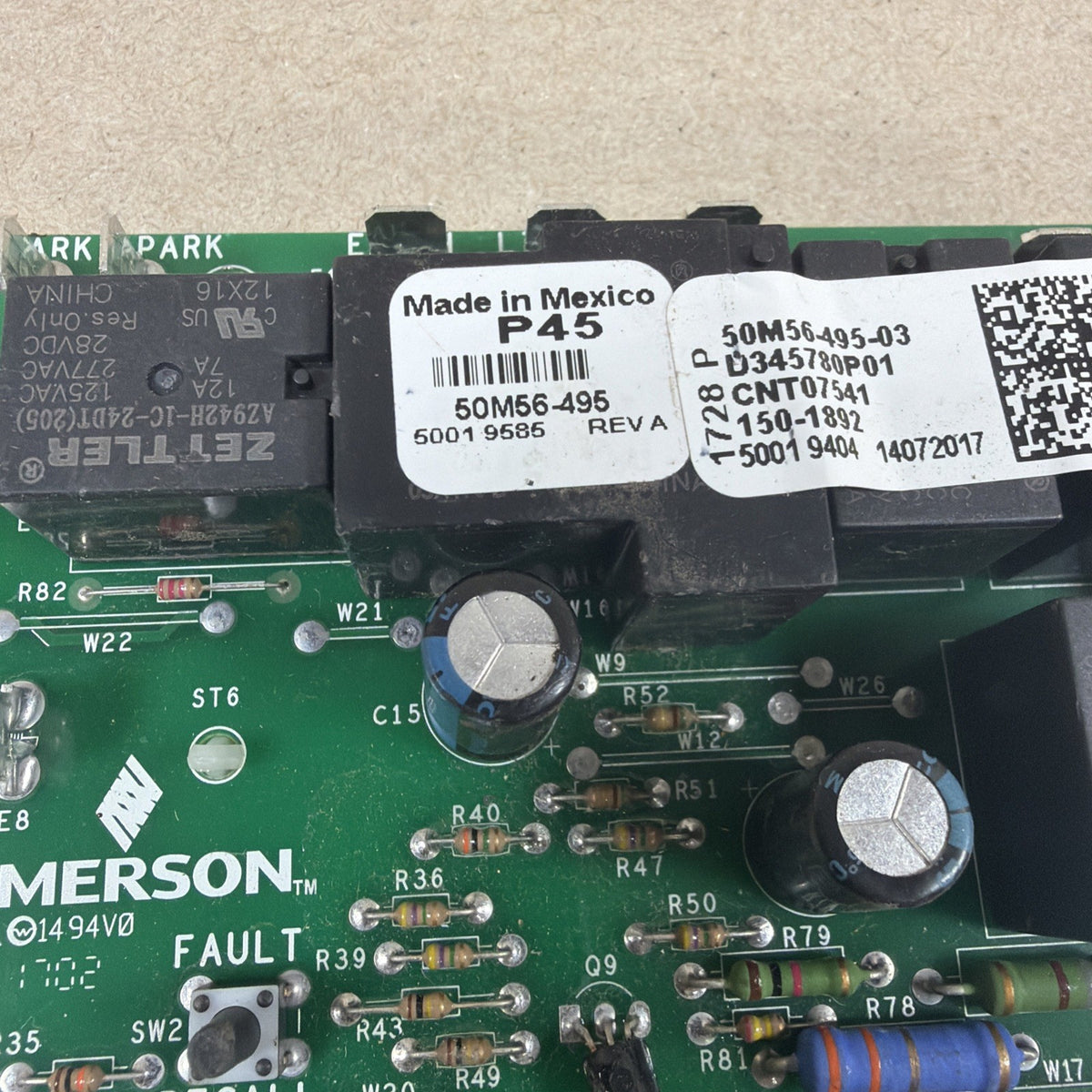 TESTED✅  50M56-495-03 Trane Furnace Control Board 50M56-495 D345780P01