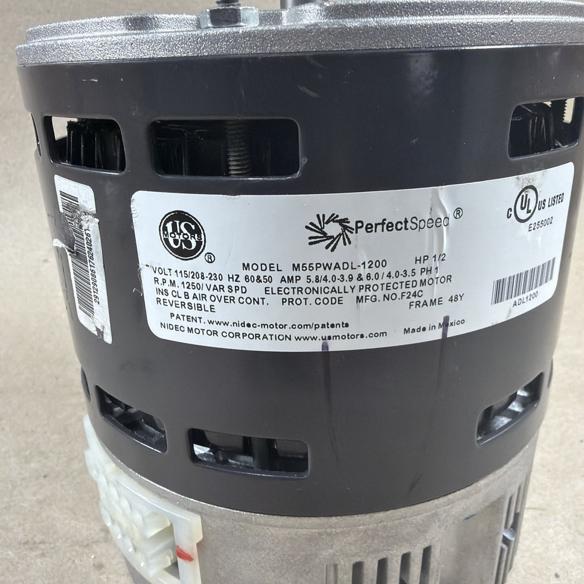 🔥🔥 US Motors PerfectSpeed M55PWADL-1200 ECM Blower Motor 1/2HP A25232274 (M13)