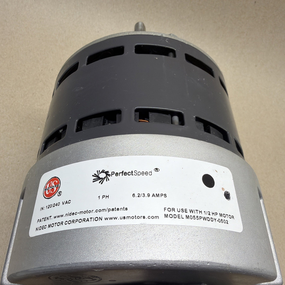 ✅ US Motors NIDEC M055PWDDY-0502  ECM PerfectSpeed Blower Motor 1HP 120/240V