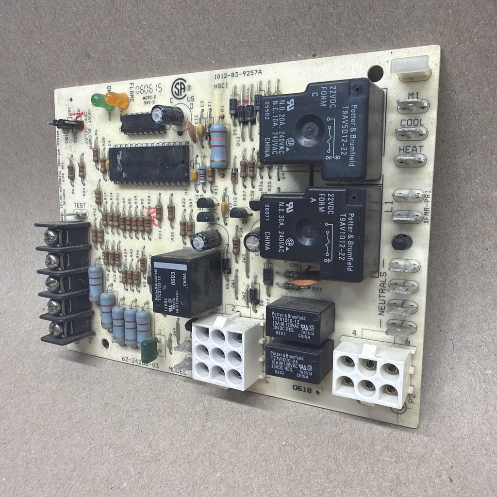TESTED✅.  Rheem Ruud 1012-83-9257A 62-24268-03 1012-925C Fan Control Board