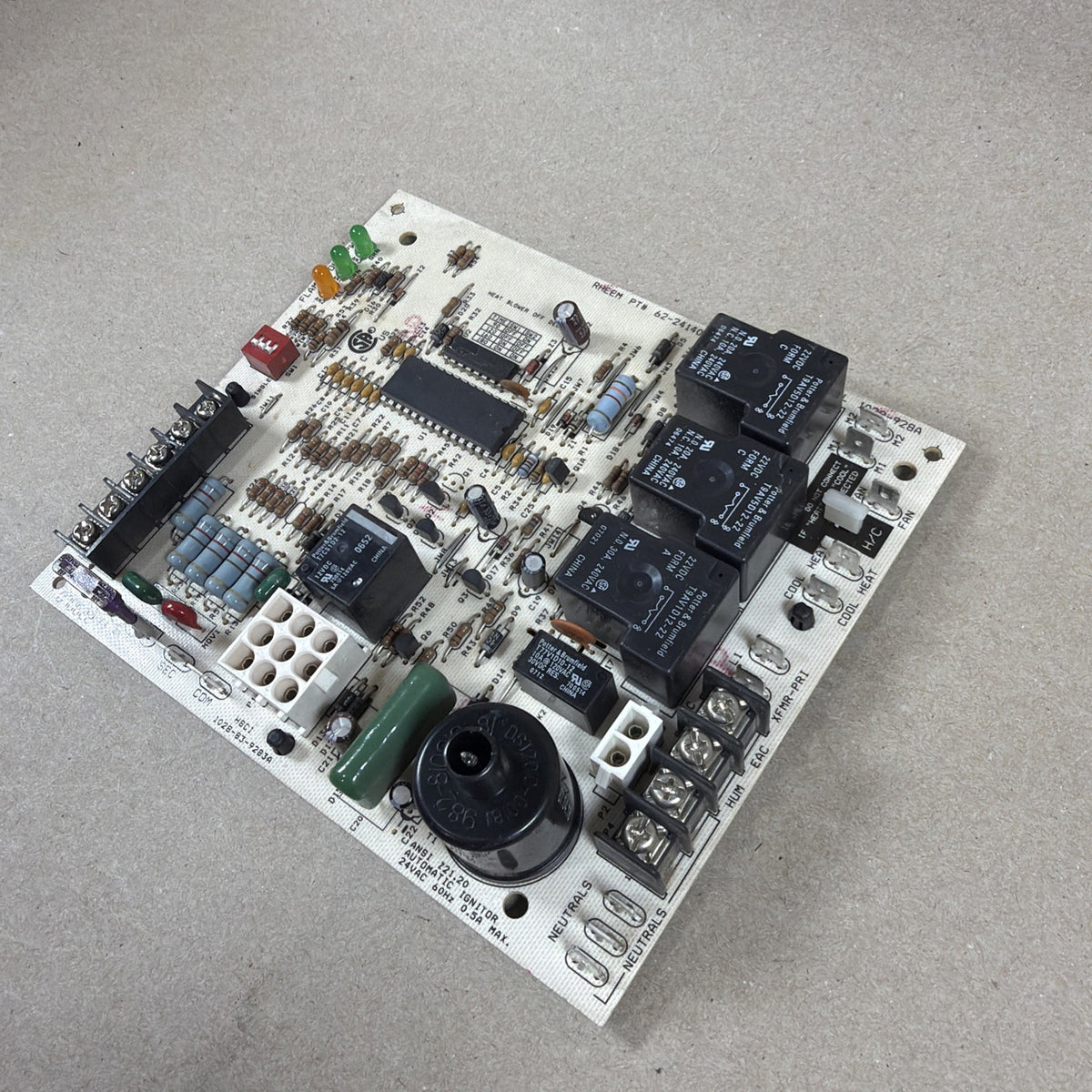 TESTED🔥  1028-83-9283A 62-24140-04 1028-928A Rheem Furnace OEM Control Board