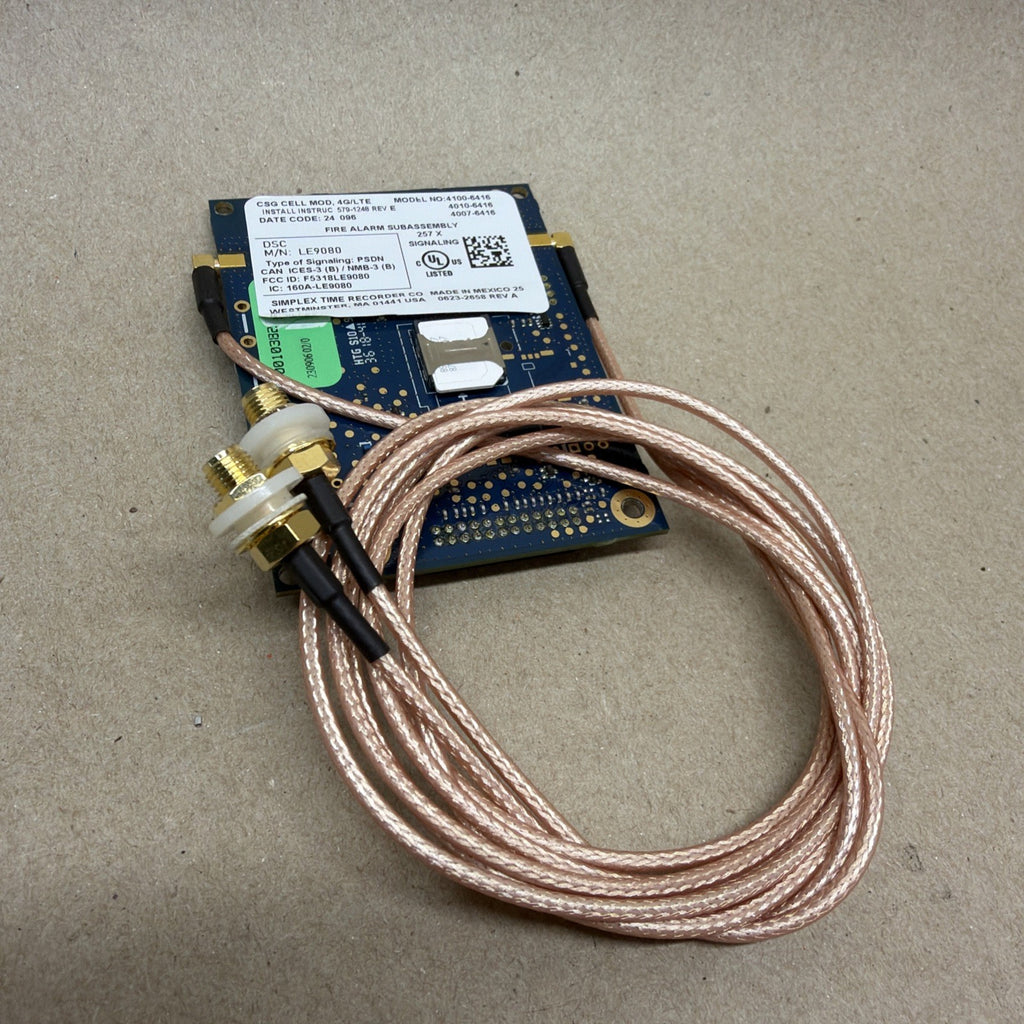 ✅. Simplex 4100-6416 CSG CELL MODULE Fire And Burglar Alarm 579-1248 REV E