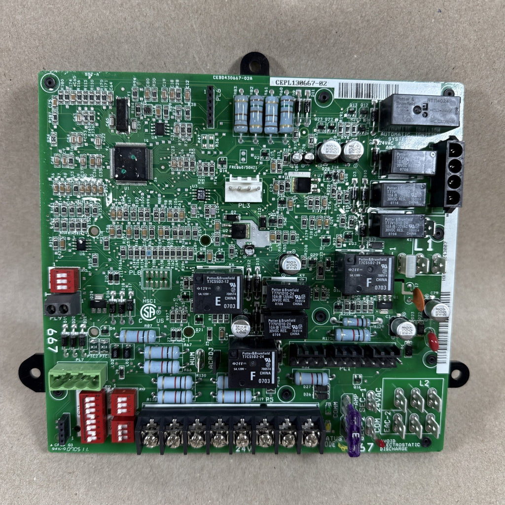 NEW! Furnace Control Circuit Board #CEPL130667-02 #HK42FZ024 CARRIER BRYANT (T8)