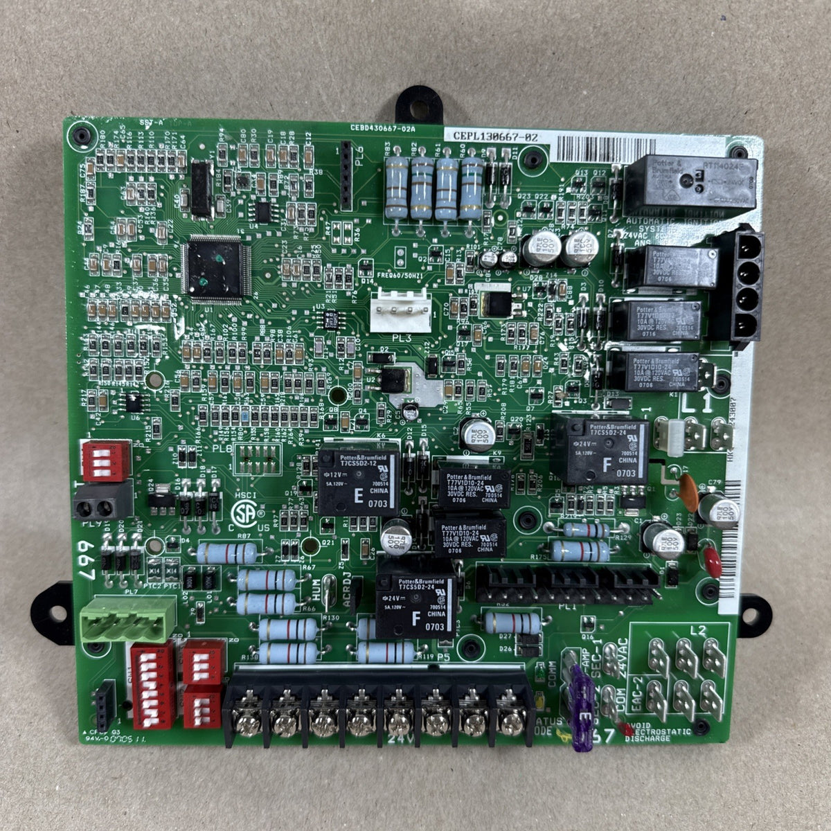NEW! Furnace Control Circuit Board #CEPL130667-02 #HK42FZ024 CARRIER BRYANT (T8)