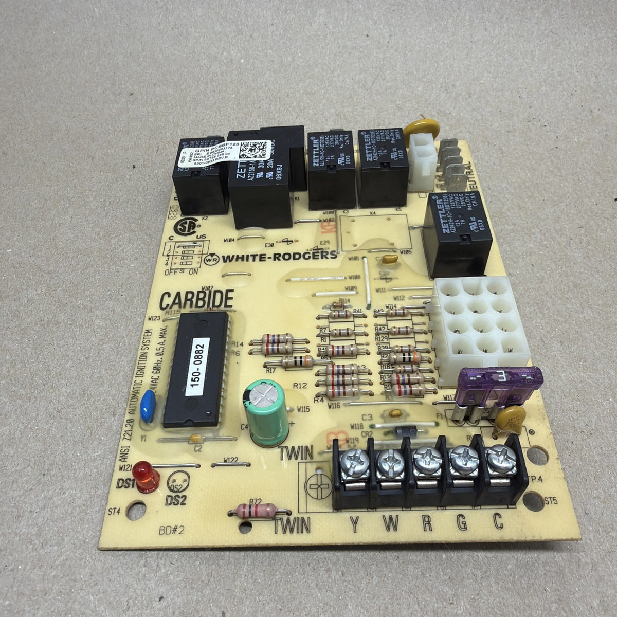 TESTED🔥 Furnace Control Board White Rodgers 50T55-289-04, PCBBF123