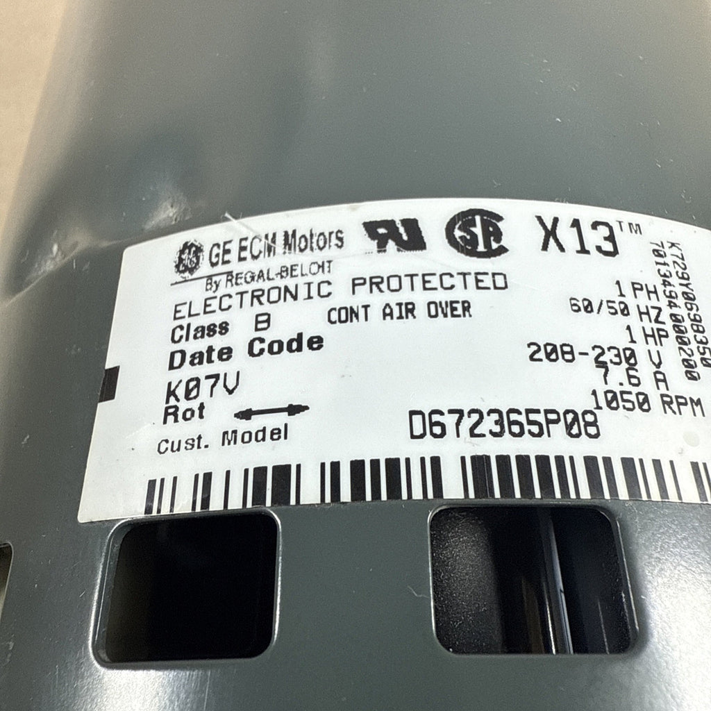 🔥 Genteq ECM endura Blower Motor FM17 5SME39SXL051A 1HP 230V CW D672365P08 #7