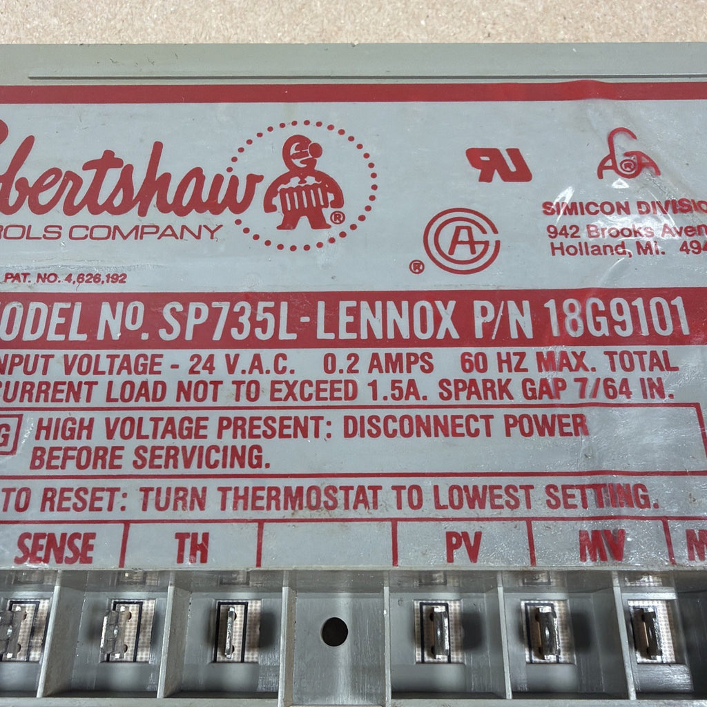 ✅ Robertshaw LENNOX 18G9101 Igniter Control Board Ignition Module SP735L