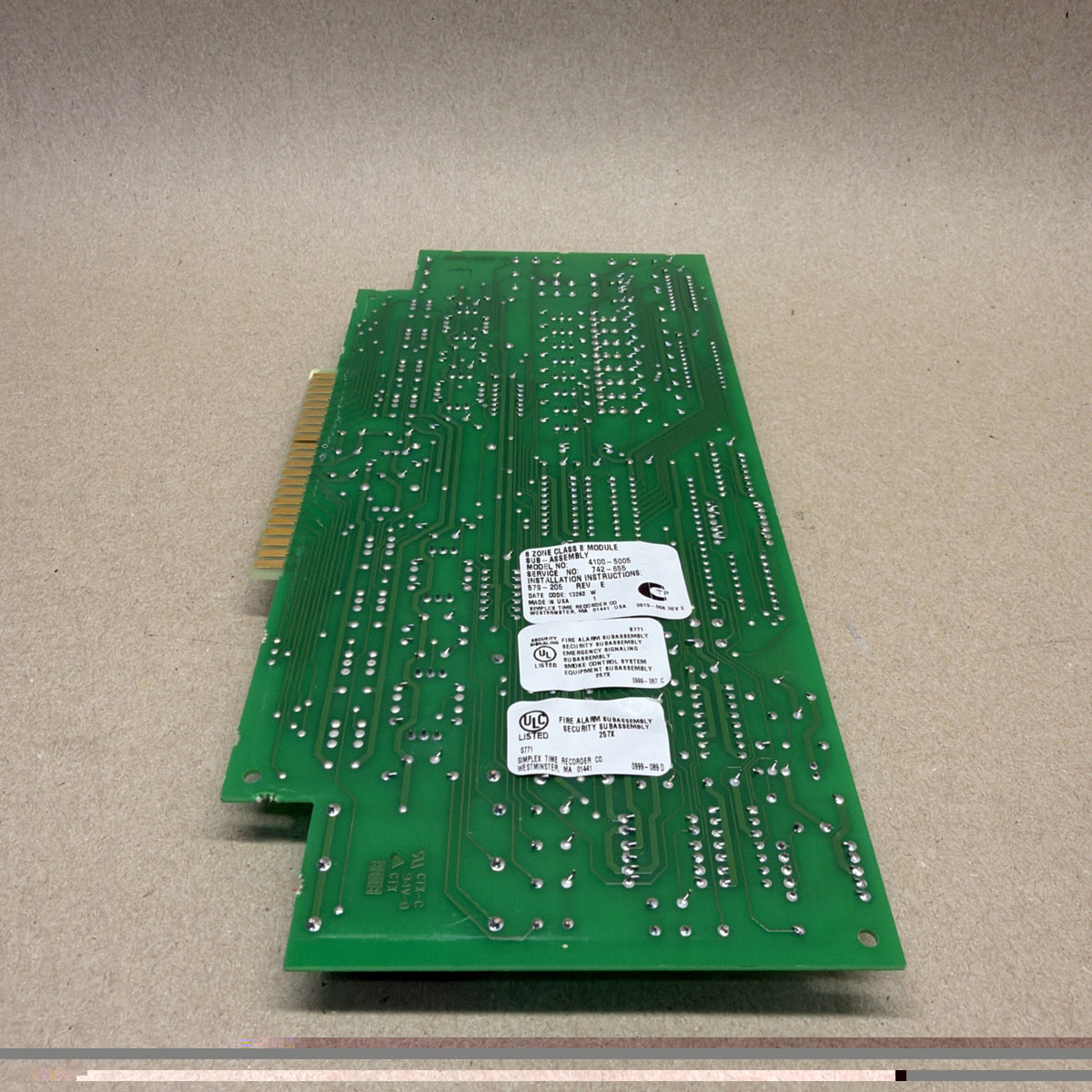 TESTED✅  Simplex 4100-5005 8-Point Monitor/Security Board for 4100 Panel