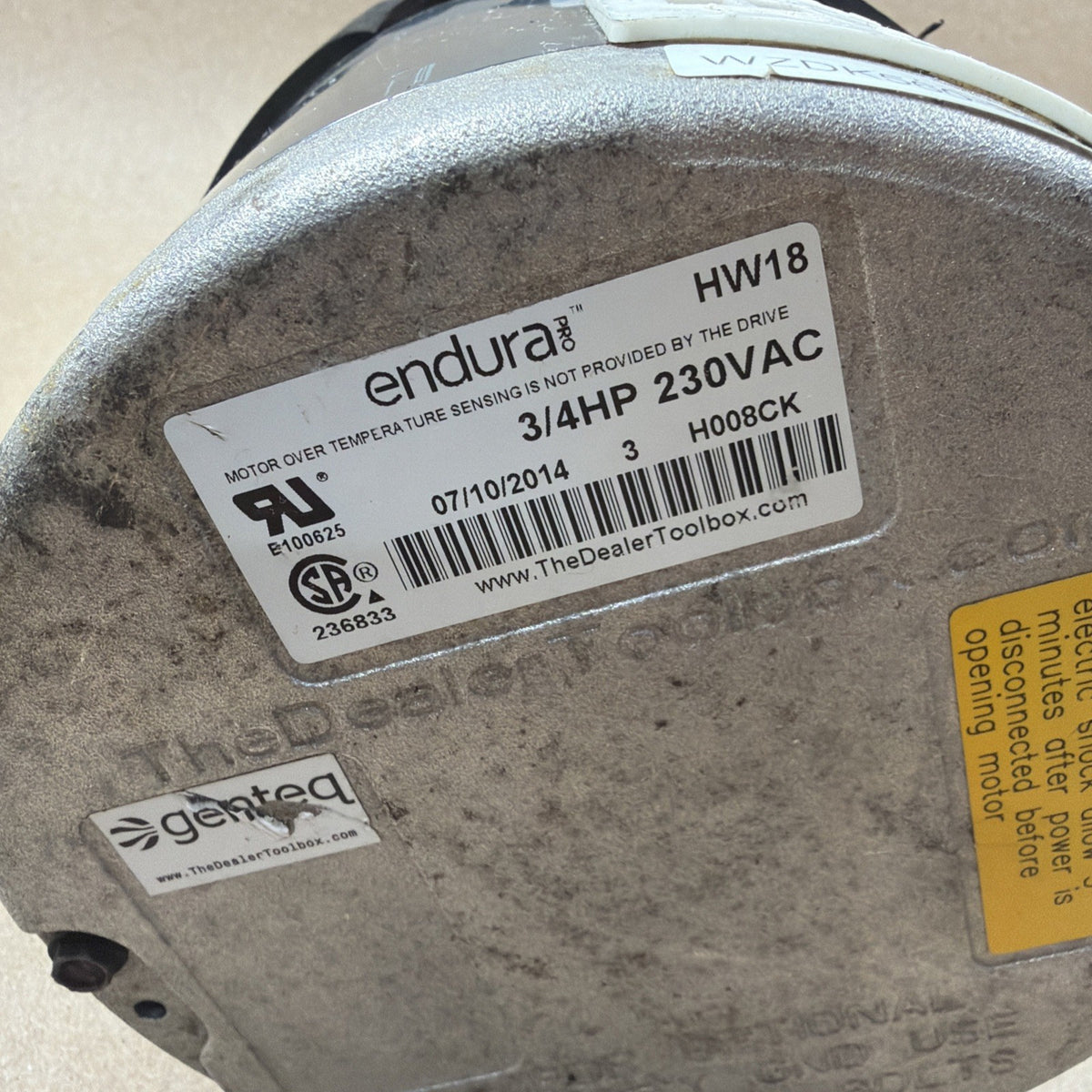 TESTED🔥 Genteq Endura HW18 230VAC  3/4HP  motor Module 5SME39NXL496 Endura
