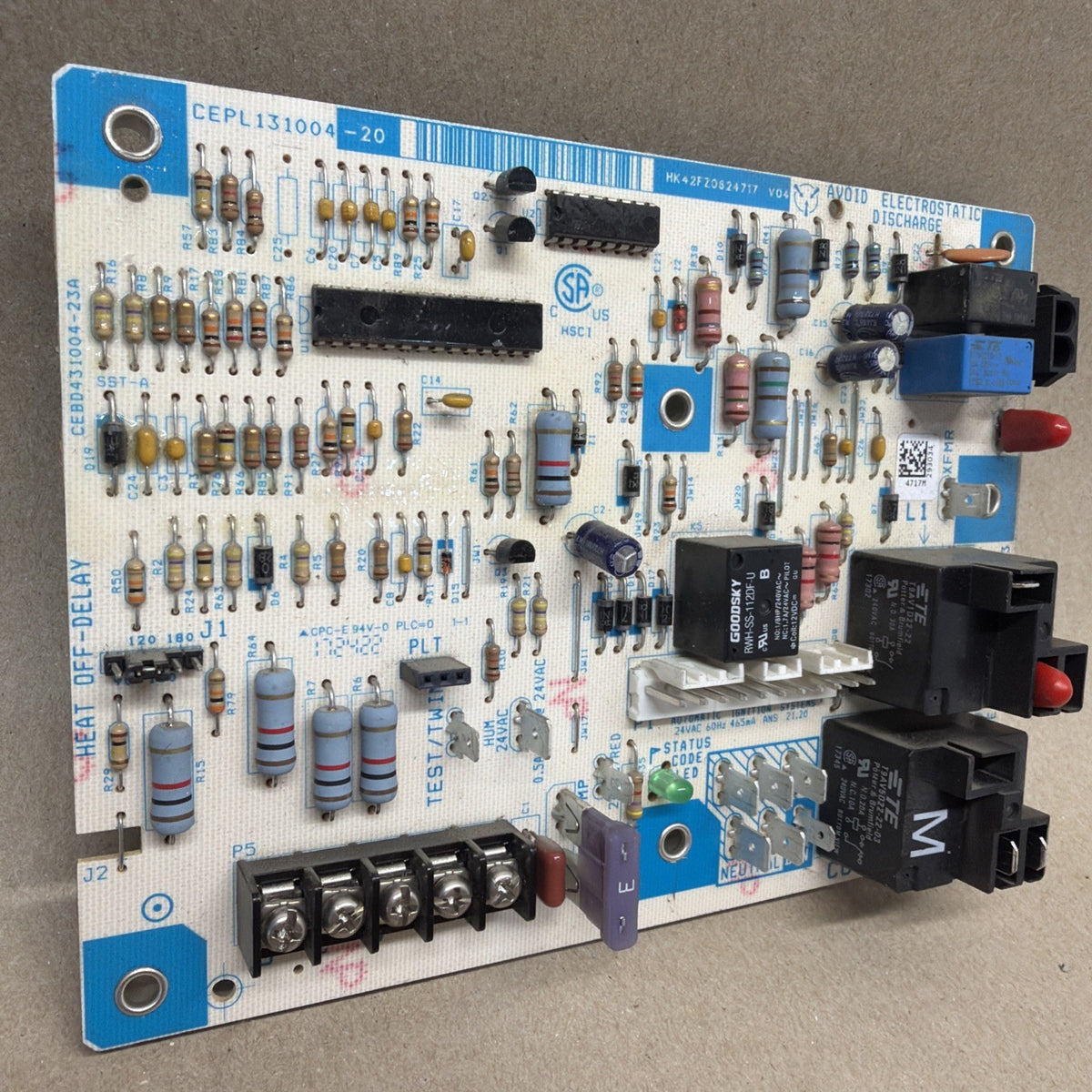 TESTED✅ Carrier HK42FZ062 Furnace Control Board CEPL131004-20 CEBD431004-23A