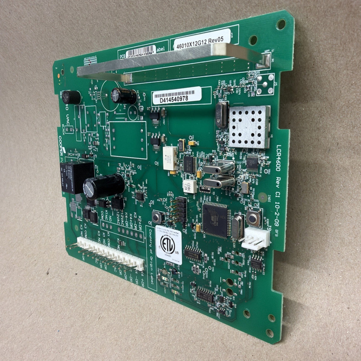 D414540978. ✅ 46010X12G12 Cooper Power Systems LCR4600 Rev C1 control board
