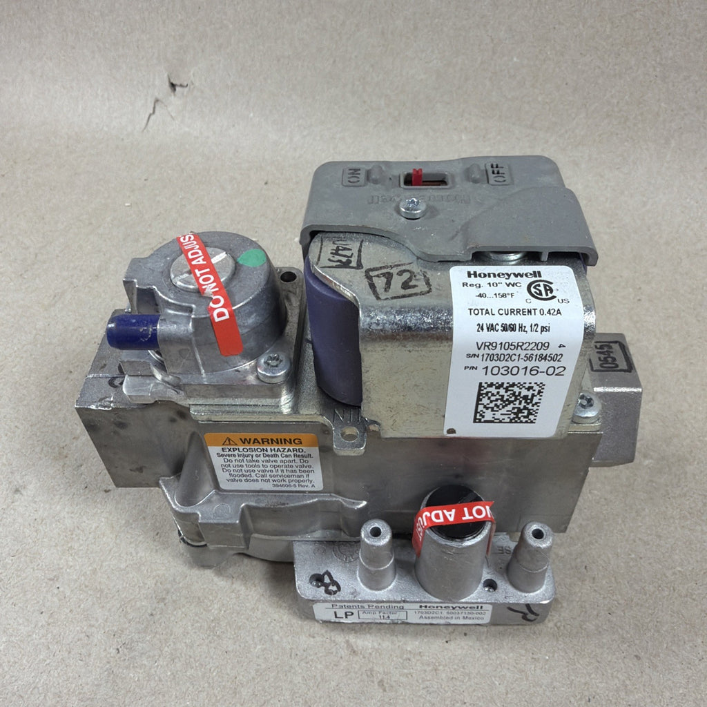 TESTED🔥🔥 Honeywell LP Modulating gas valve VR9105R2209 Lennox 103016-02 72W35