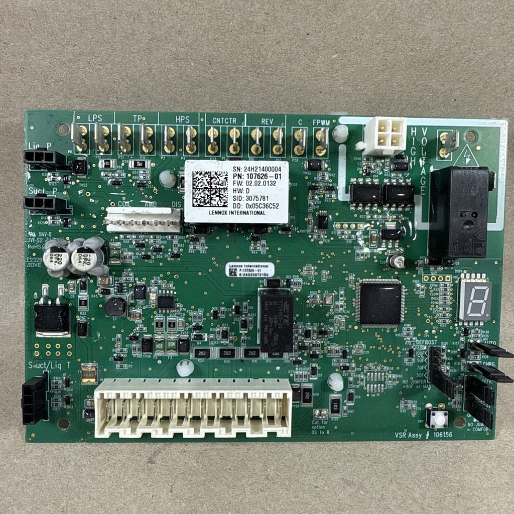 TESTED!!  LENNOX CONTROL BOARD 24H21400004  107626-01 (8679) (G170)