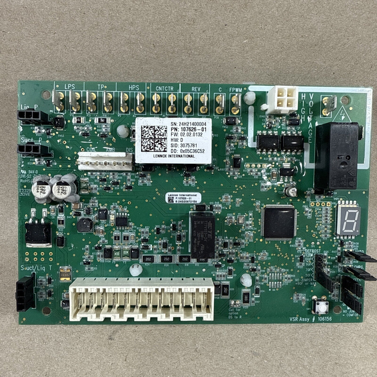 TESTED!!  LENNOX CONTROL BOARD 24H21400004  107626-01 (8679) (G170)