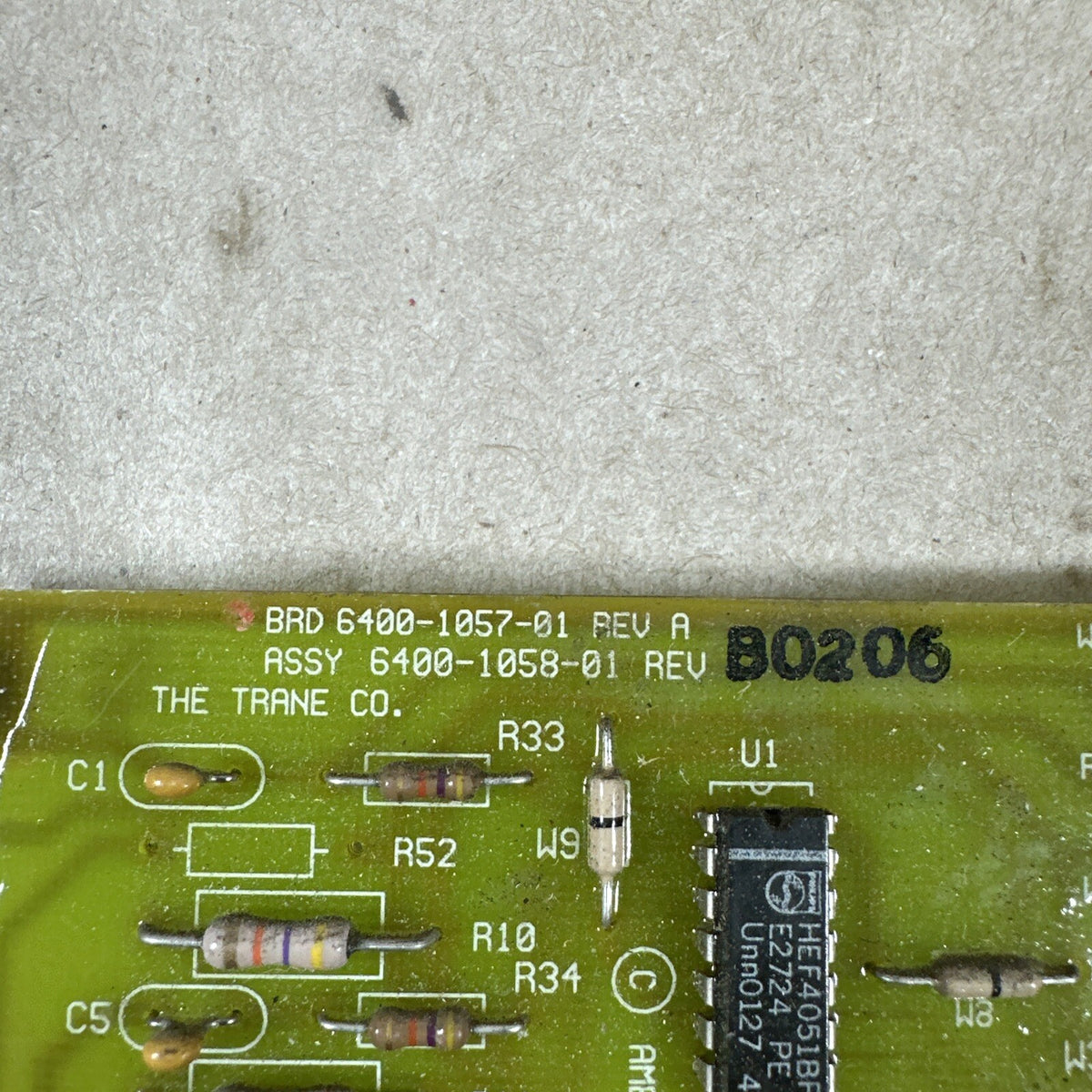 TESTED🔥 TRANE FURNACE CONTROL CIRCUIT BOARD 6400-1057-01 REV A. (A5)