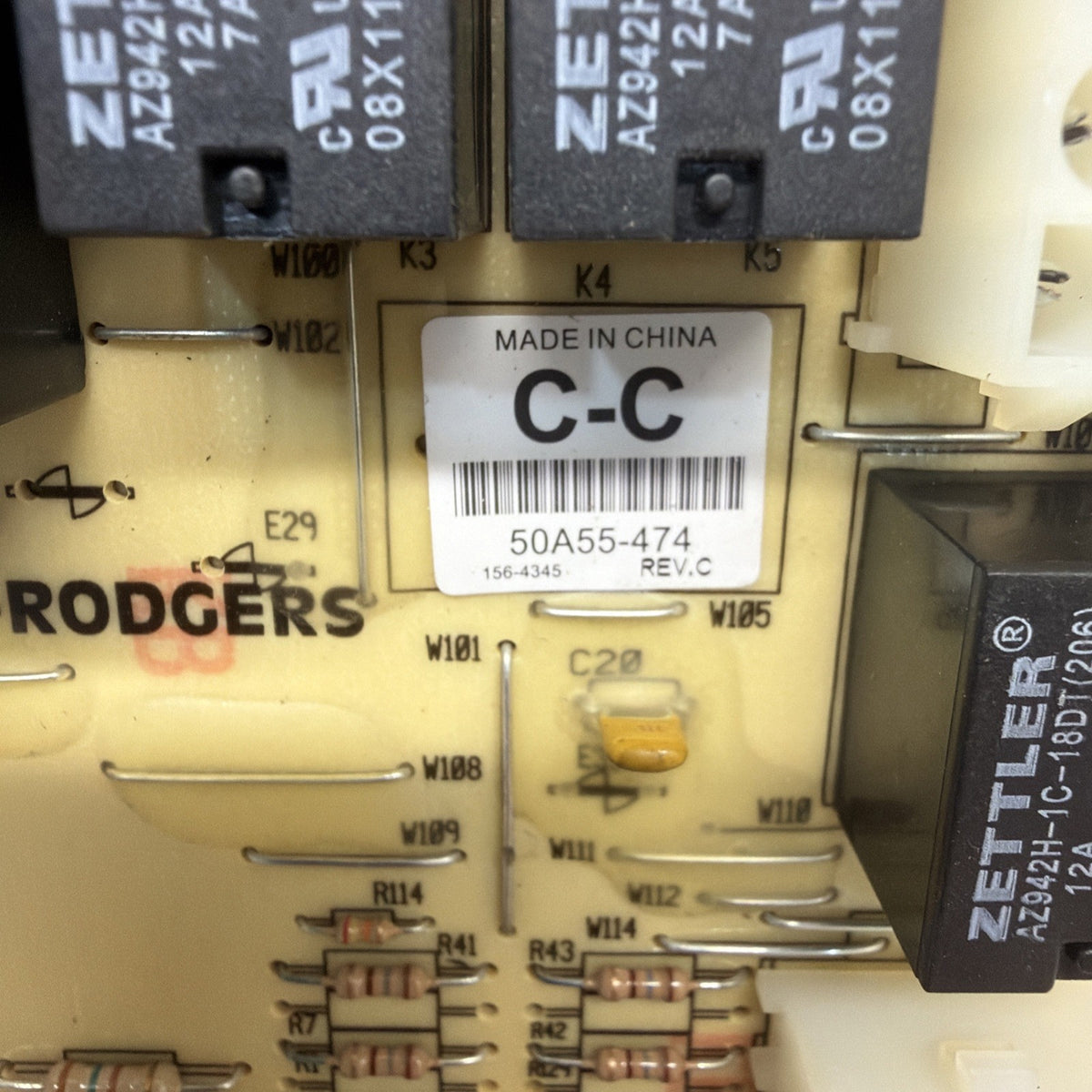 TESTED✅. Furnace Control Circuit Board 50A55-474-04 D341235P01 White-Rodgers