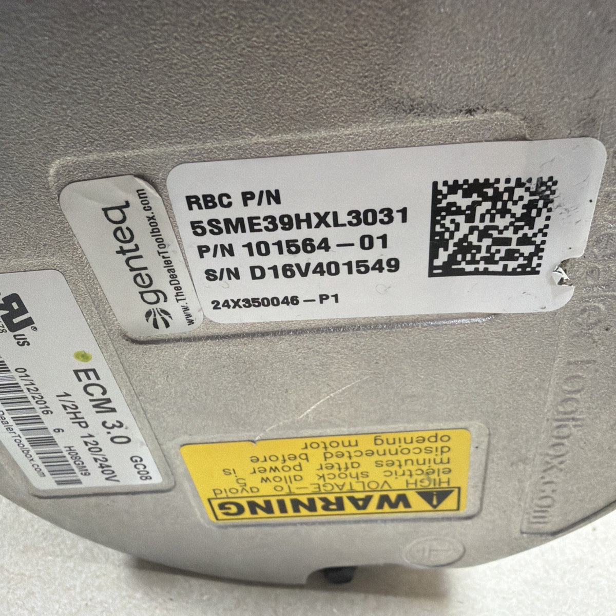 🔥 Genteq 5SME39HXL3031 ECM 3.0 Blower Motor 1/2HP 120/240V  101564-01 GC08
