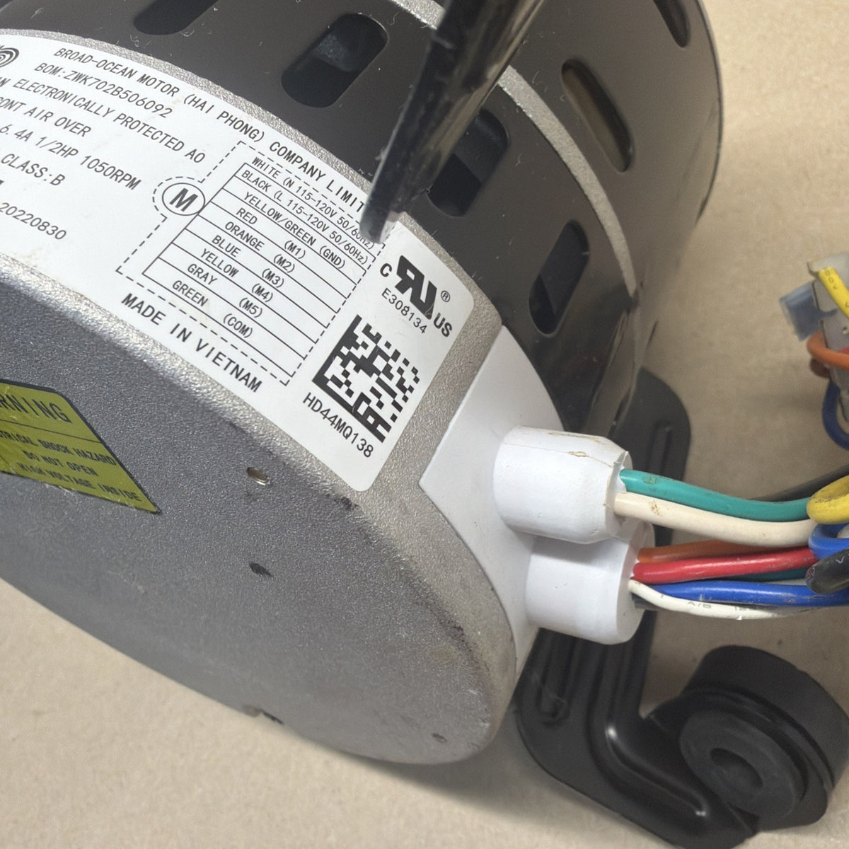 ✅ ClimaTek Furnace Blower Motor Replaces Broad-Ocean ZWK702B506092 HD44MQ138