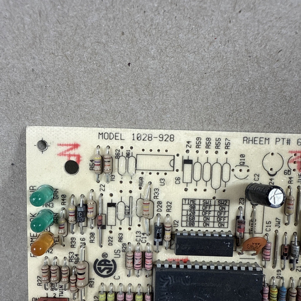 RHEEM RUDD 1028-83-928C FURNACE CONTROL CIRCUIT BOARD 62-24140-02 1028-928 (A6)