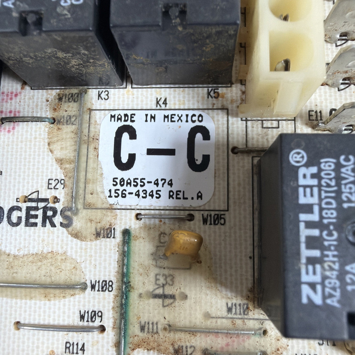 TESTED✅. Furnace Control Circuit Board 50A55-474-04 D341235P01 White-Rodgers