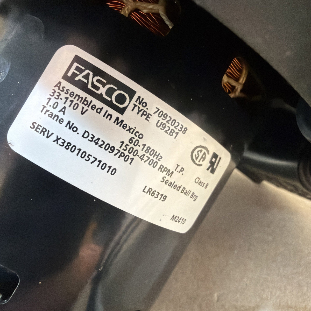 ✅ FASCO 70920238 Furnace Draft Inducer Blower Motor Assembly D342097P01