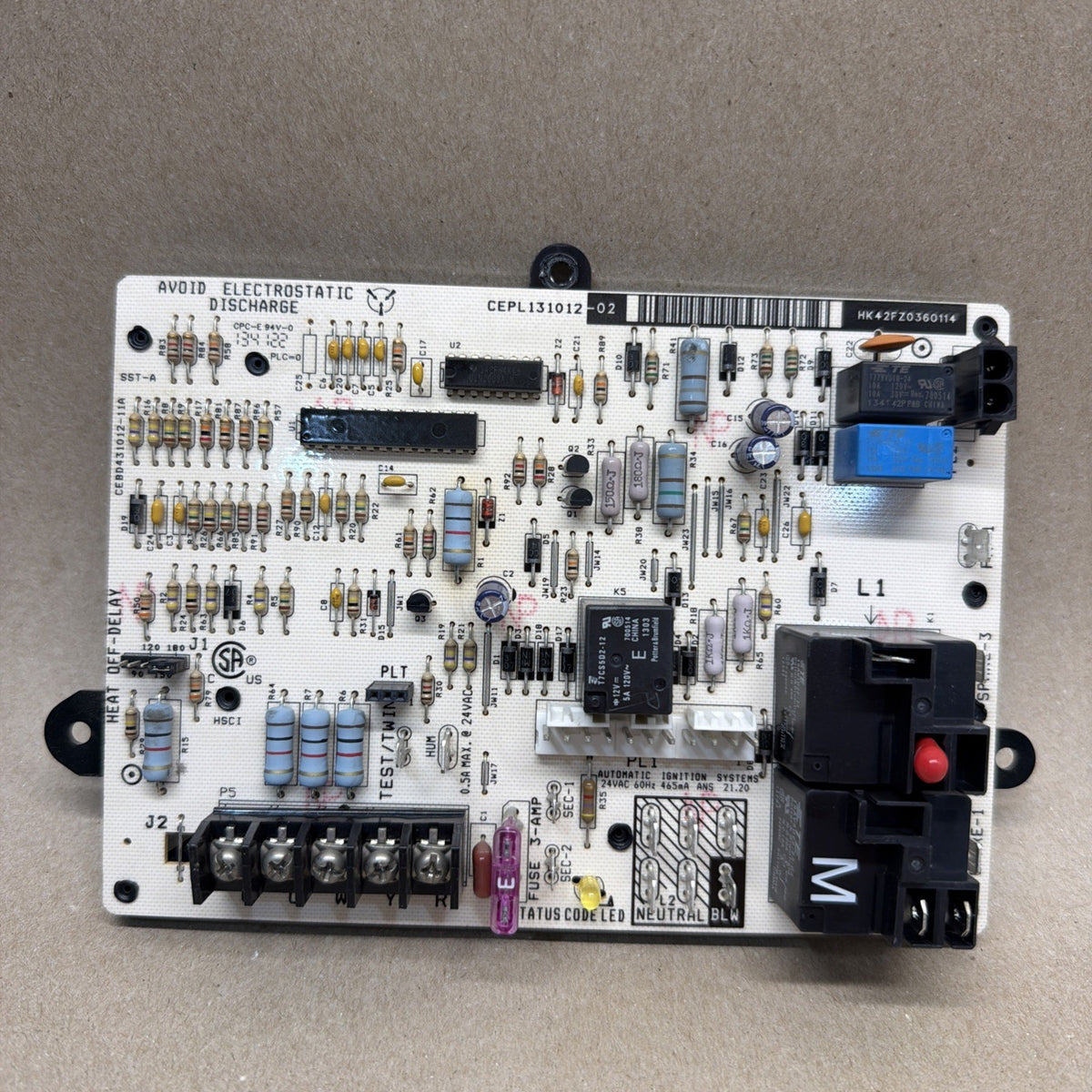 🔥 Furnace Control Circuit Board CEBD431012-11A CEPL131012-02 HK42FZ036 Carrier