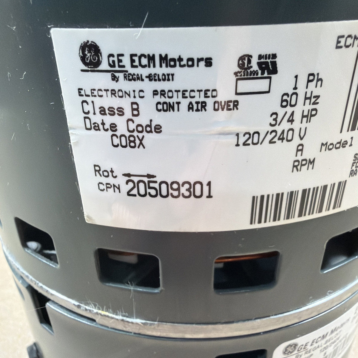 🔥 Trane 5SME39SL0615 3/4HP ECM 2.3 DG03 Genteq Furnace Blower Motor CCW