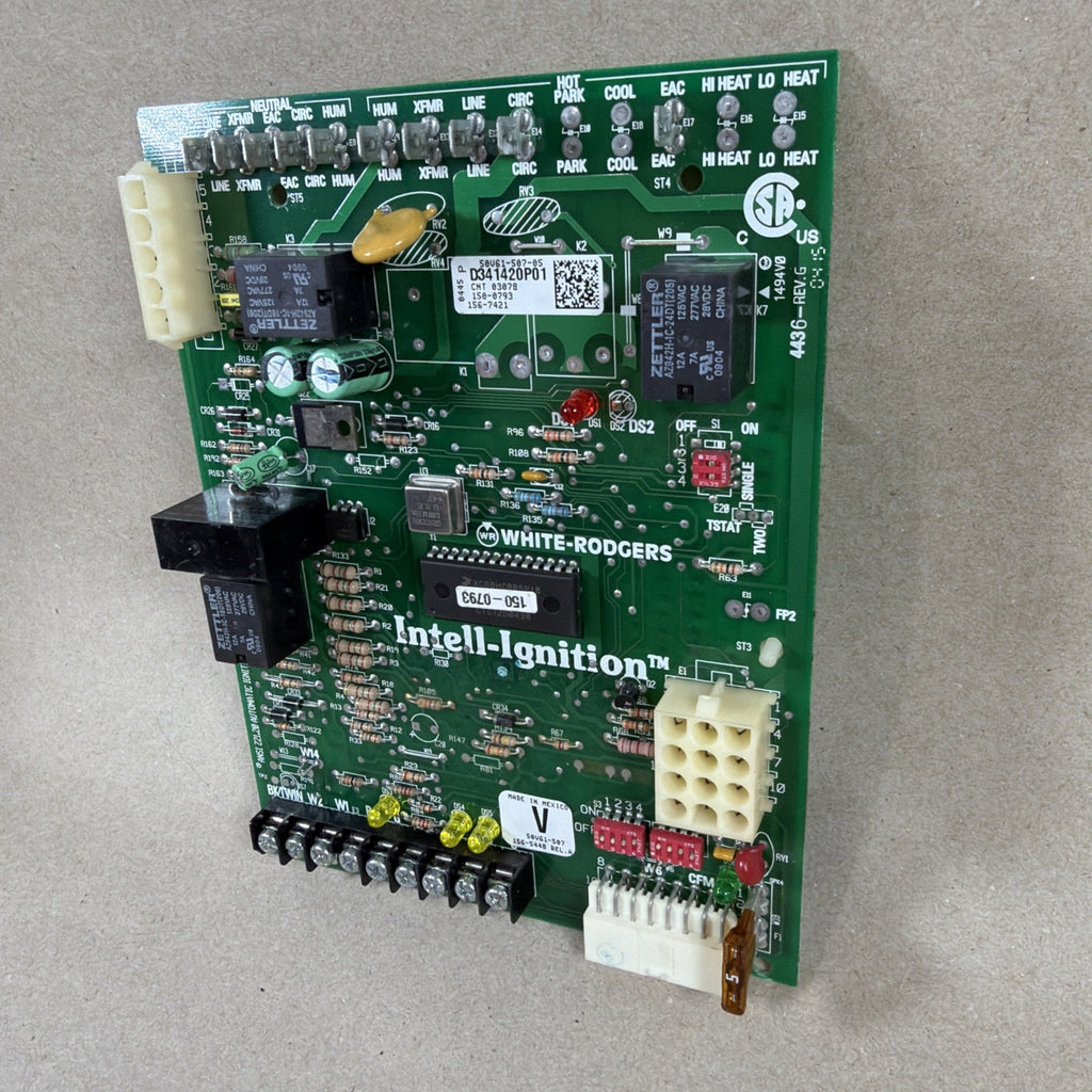 TESTED🔥 50V61-507-05 TRANE White Rodgers Furnace Control Board D341420P01