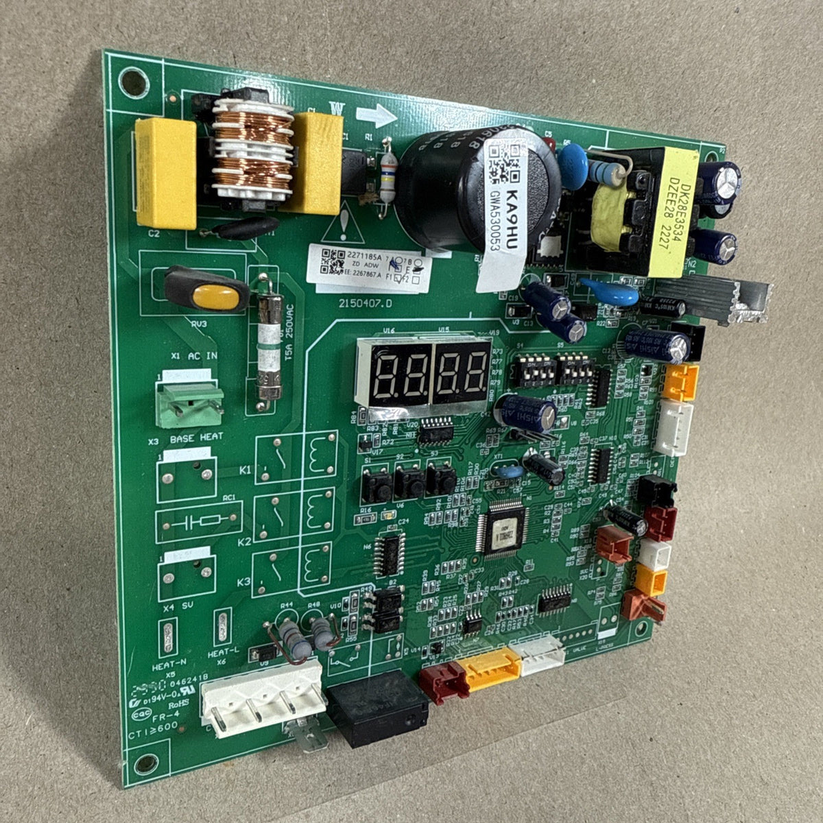 TESTED!! York 2271185A HVAC Display Circuit Board KA9HU 2267867 (L7)