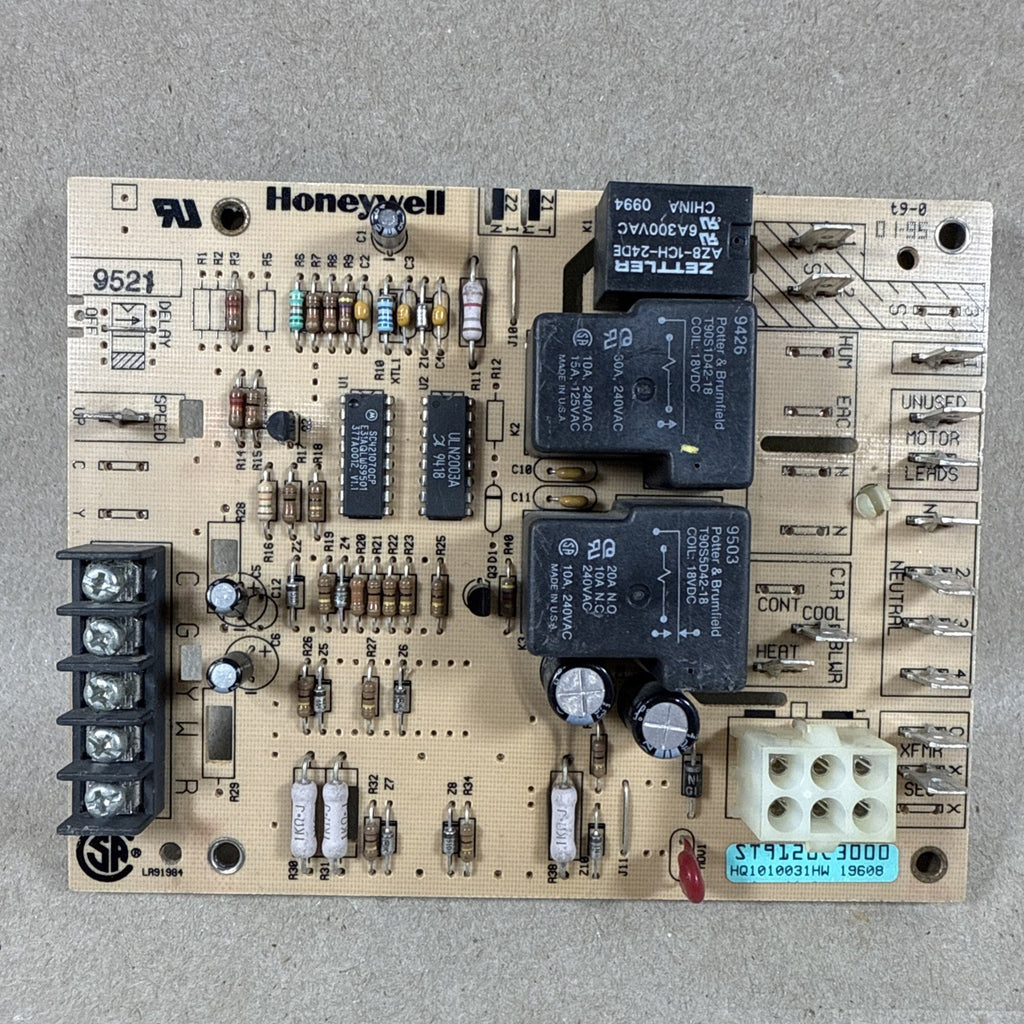 TESTED!!  Furnace Control Circuit Board ST9120C3000 HQ1010031HW Honeywell (L255)