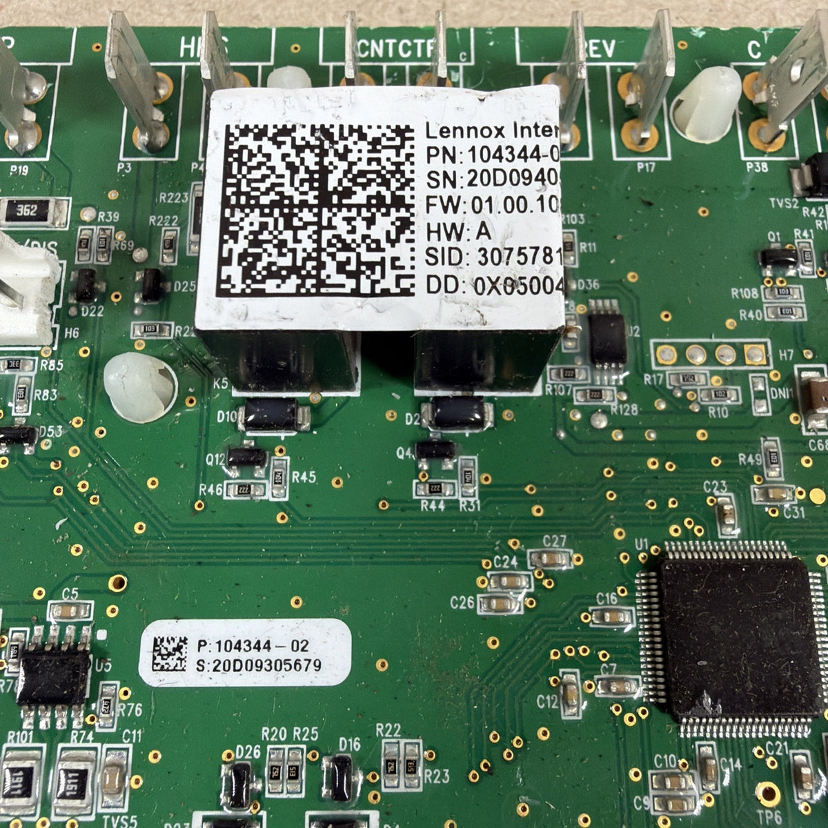 TESTED🔥 LENNOX 104344-02 HVAC PCB Display Control Circuit Board 3075781