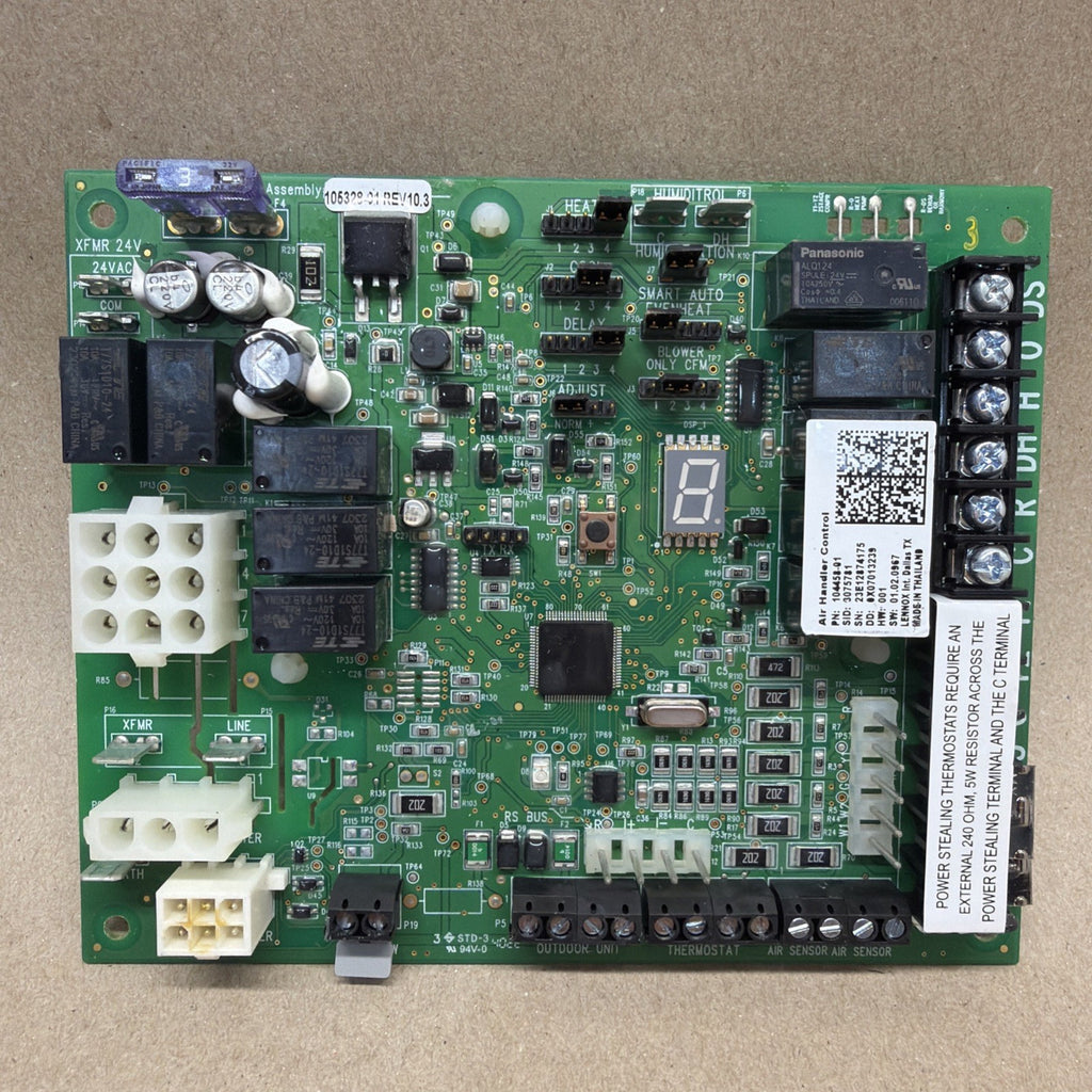 TESTED✅ Lennox 104458-01 Air Handler Control Board Furnace 105328-01