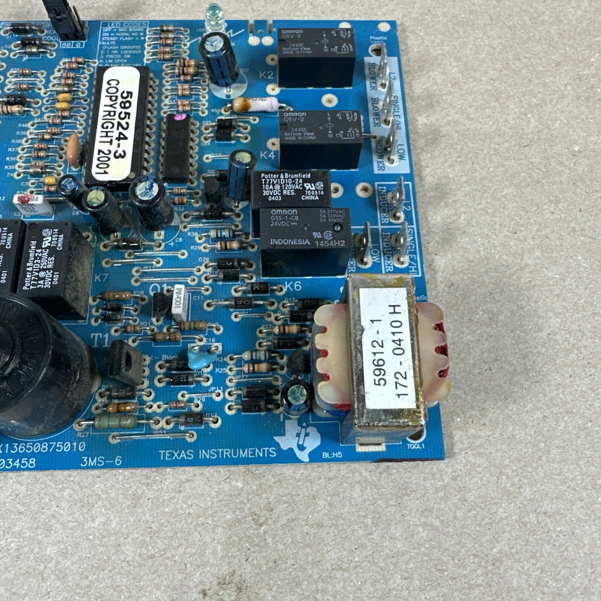 CNT03458 / 59612-1  / X13650875010   Control Circuit Board HVAC.  59524-3 (L430)