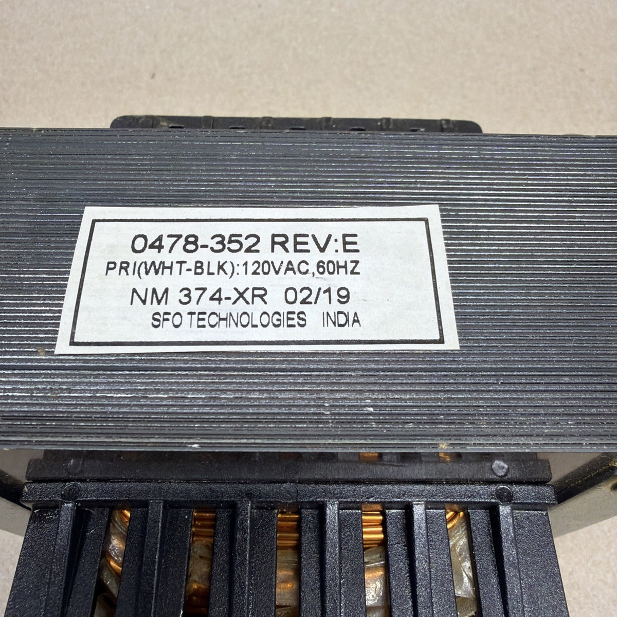 ✅ Simplex 0478-352 REV E Transformer 120VAC For Simplex 4100U SPS