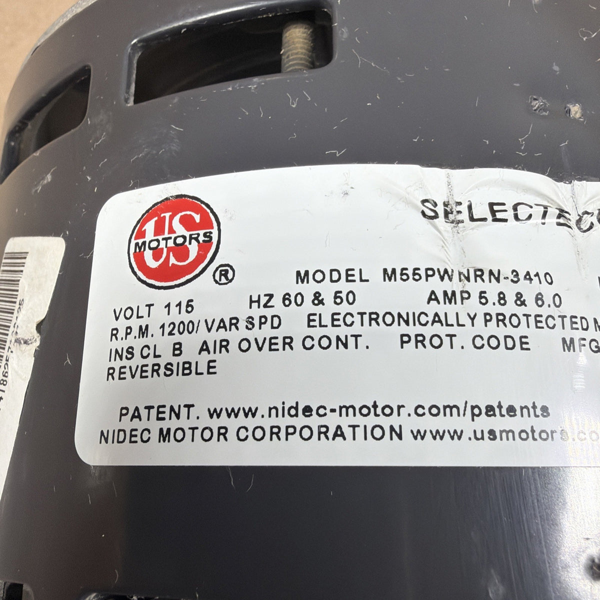 TESTED🔥 US Motors M55PWNRN-3410 Furnace Blower Motor 0131F00137 0271F00376