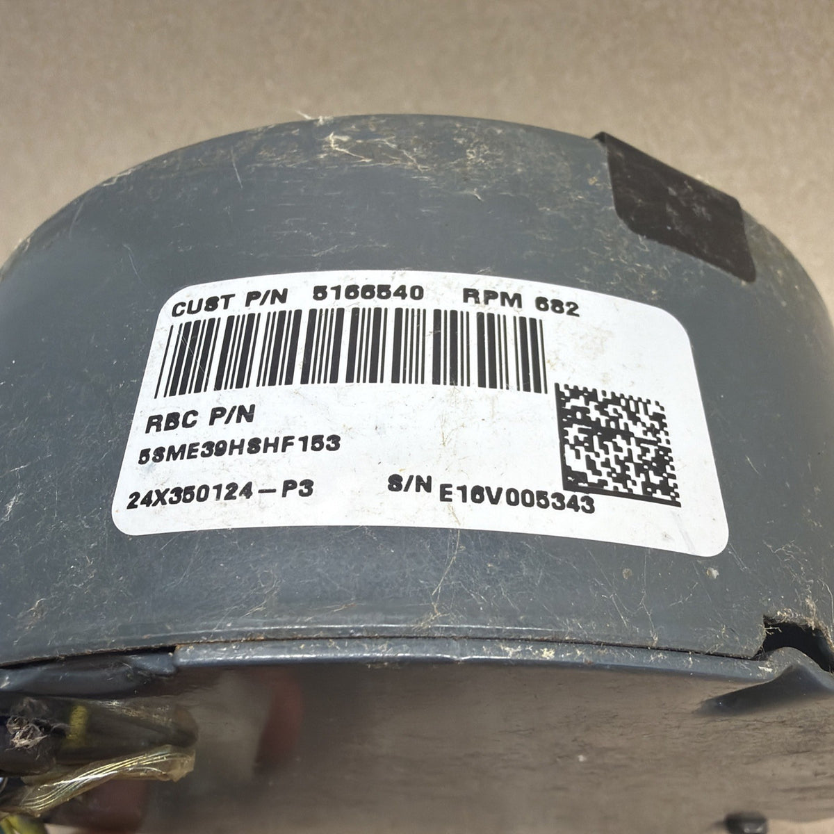 TESTED✅ GE ECM 5166540 230V ECM 142R Blower Motor GN01 5SME39HSHF153