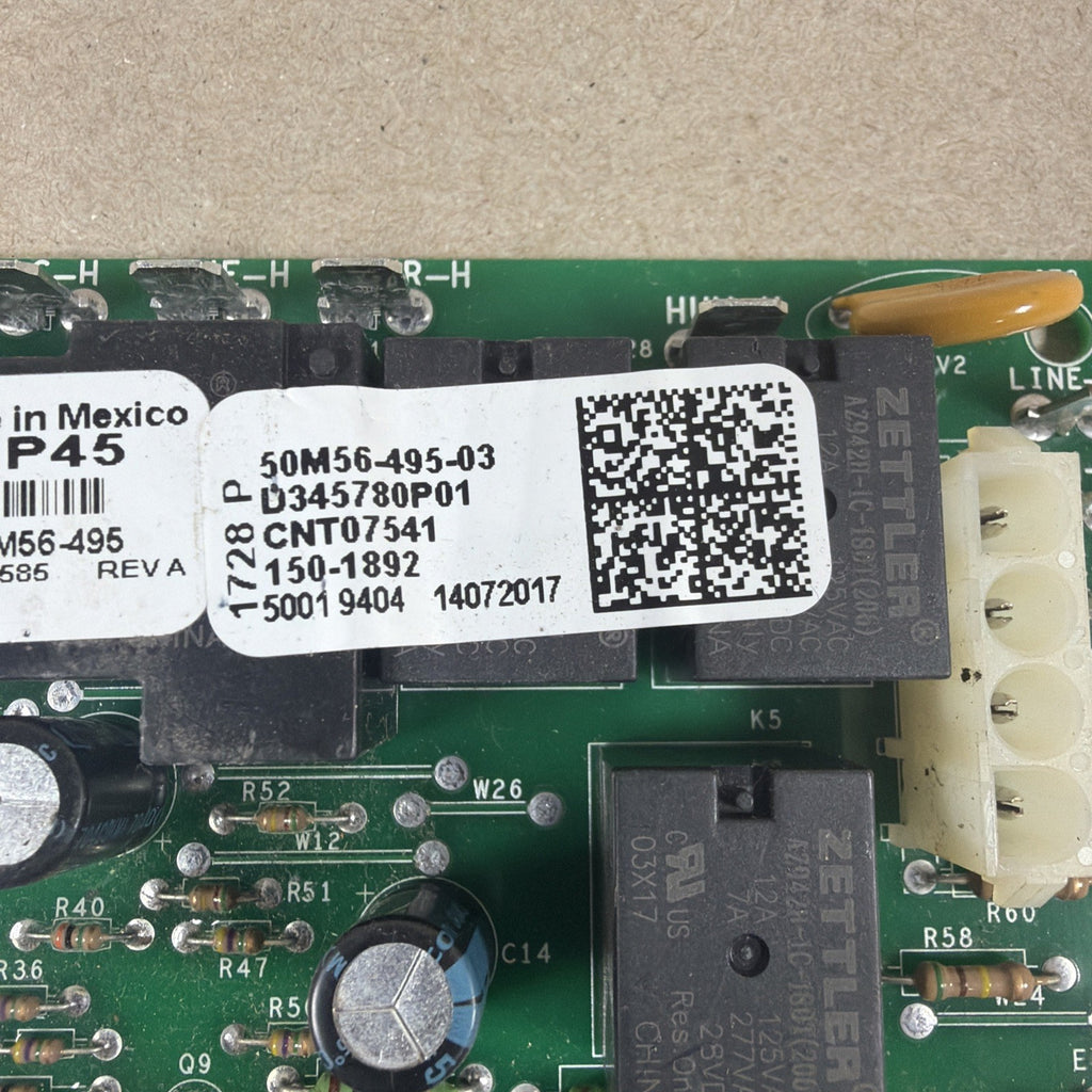 TESTED✅  50M56-495-03 Trane Furnace Control Board 50M56-495 D345780P01