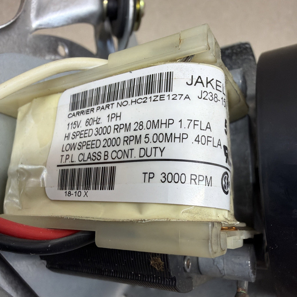 ✅ JAKEL J238-150-15217 Draft Inducer Blower Motor Assembly HC21ZE127A