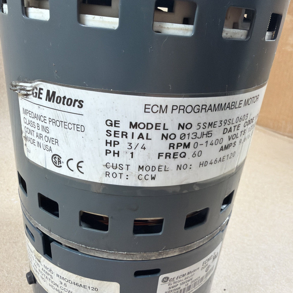 🔥 Trane 5SME39SL0603 3/4HP ECM 2.3 DG04 Genteq Blower Motor CCW HD46AE120