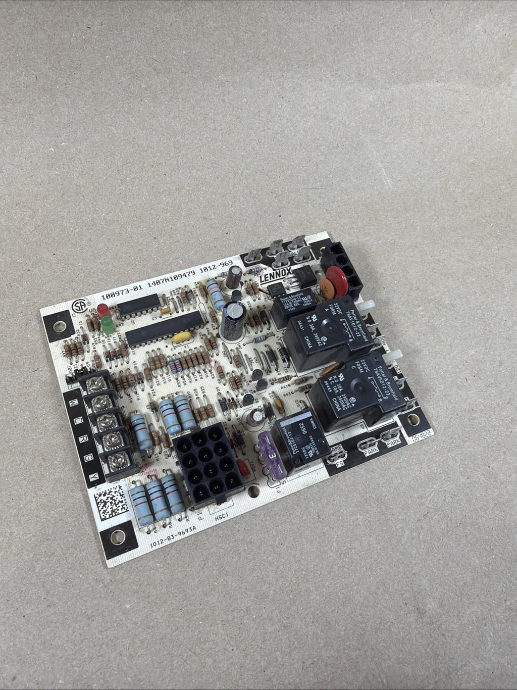 TESTED🔥. LENNOX 1012-83-9693A FURNACE CONTROL BOARD 100973-01.  1012-969