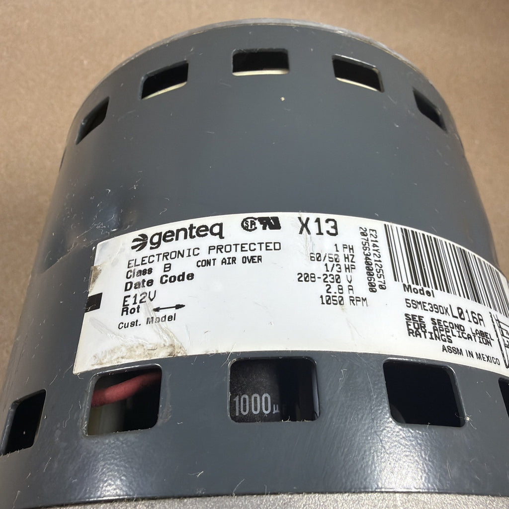 TESTED🔥 GENTEQ X13 ECM BLOWER MOTOR 5SME39DXL016A 1/3HP 430482 FM20 X13