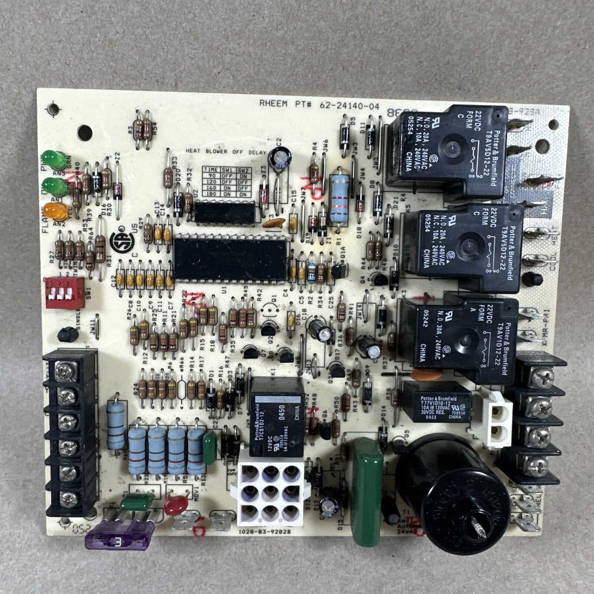 ✅ RHEEM RUDD 1028-83-9282B FURNACE CONTROL CIRCUIT BOARD 62-24140-04 1028-928