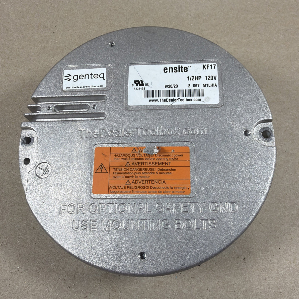 TESTED🔥 Genteq Ensite KF08 Blower Motor 5849972  120 V. 5/8HP RGF19100C16