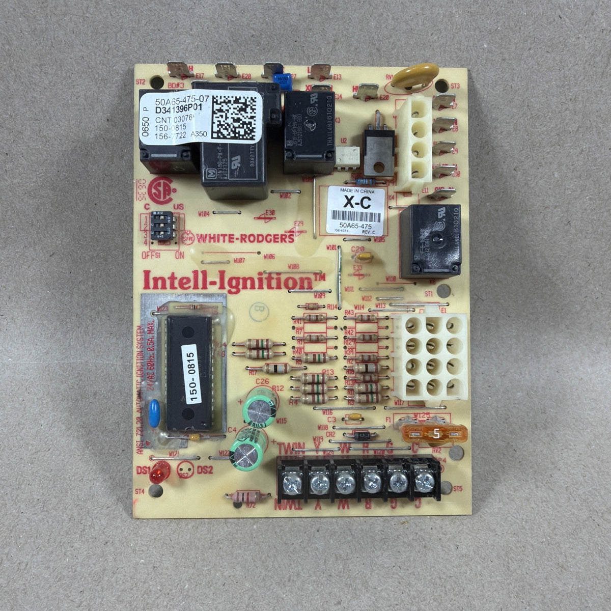 🔥🔥 White Rodgers D341396P01 Furnace Control Circuit Board 50A65-475-07