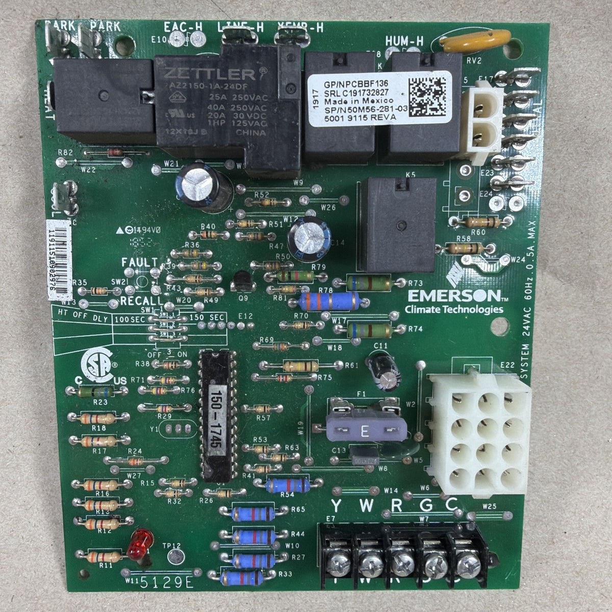 TESTED🔥 Goodman Amana Emerson PCBBF136 Furnace Circuit Board 50M56-281-03