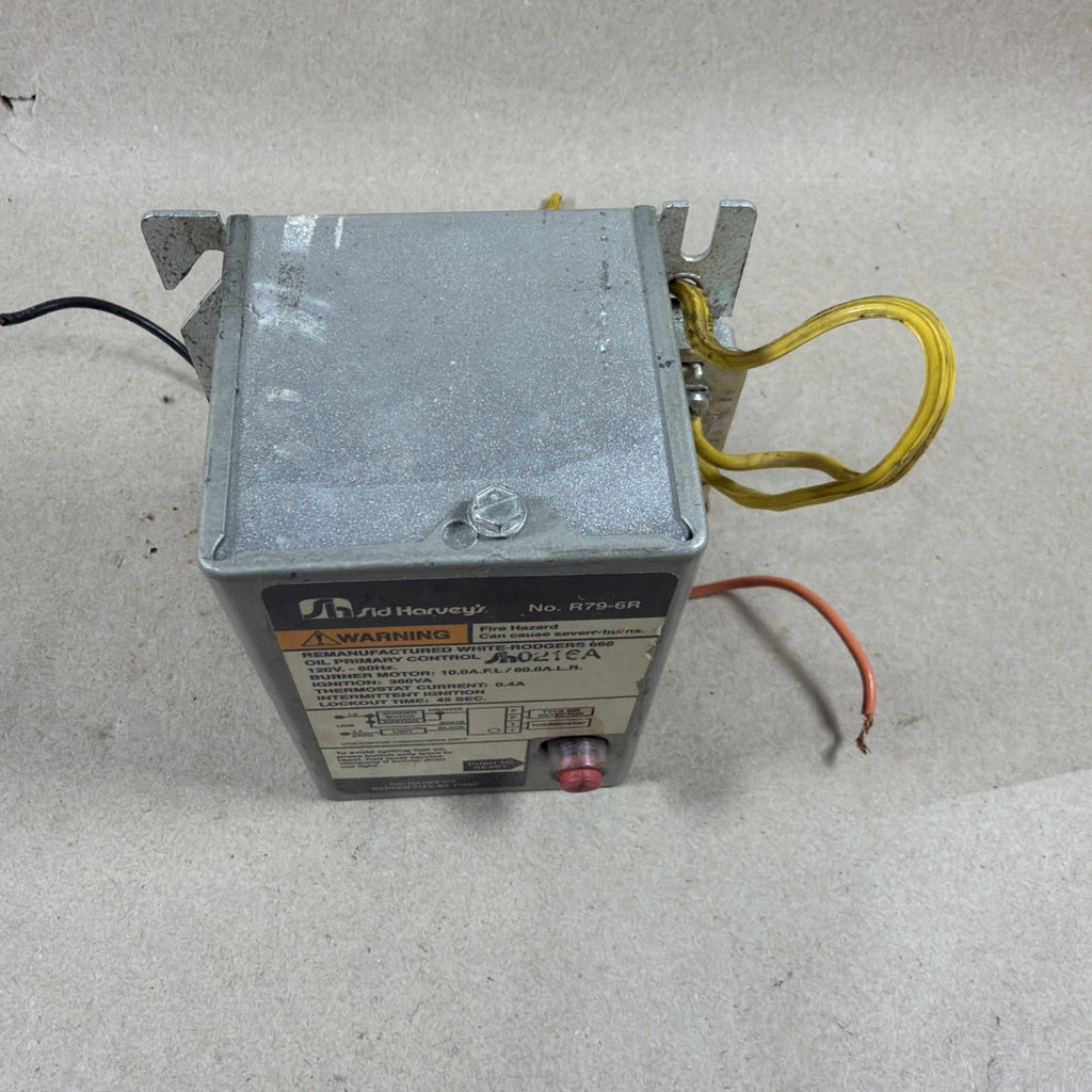 🔥 Sid Harvey's Oil Primary Control Unit R79-6R White Rogers Relay 0216A