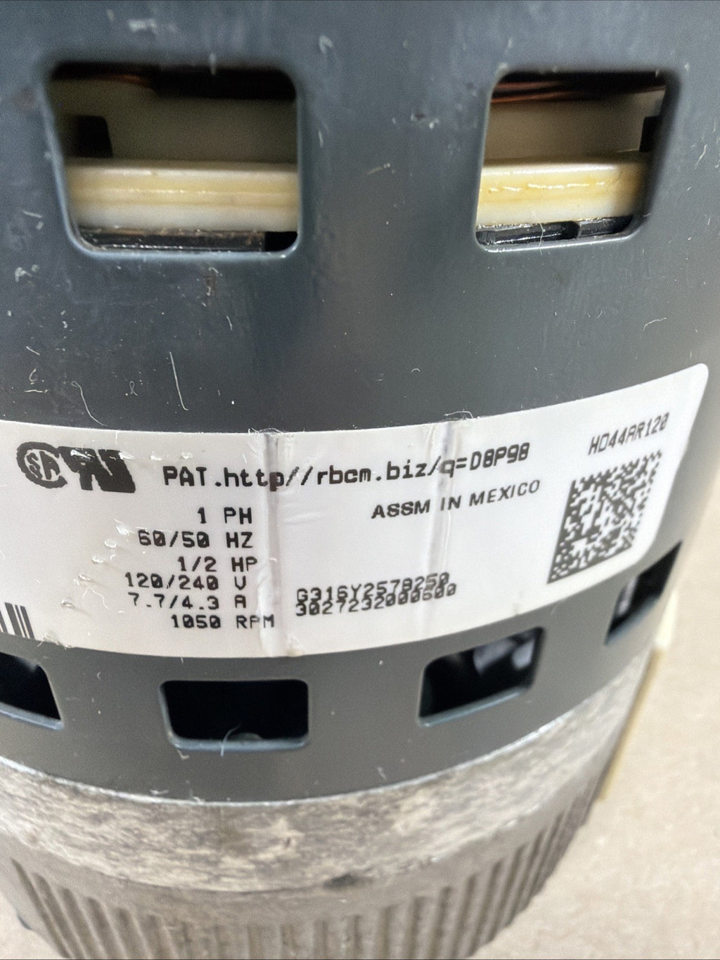 TESTED🔥 Carrier HD44AR122 CCW 120/240V ECM Blower Motor 5SBA39GLV5056 HD03